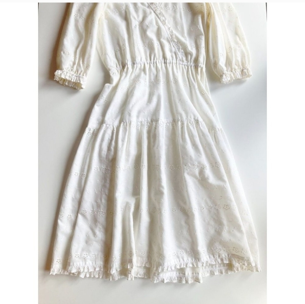 Vintage Cream Dress Size Small - Picture 13 of 16